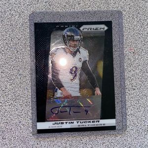 Justin Tucker Autograph Card
